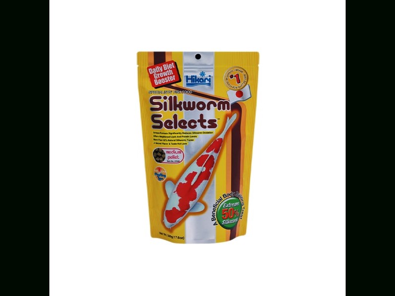 hikari silworm selects medium pellet 500g floating