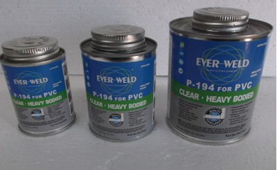 ever weld p-194 solvent weld glue, pipe cement